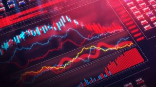 abstract financial graph