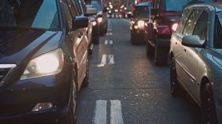 media Cars on Highway, traffic, travel