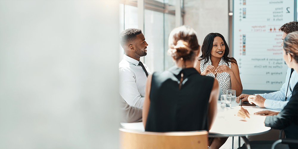 People meeting around a table