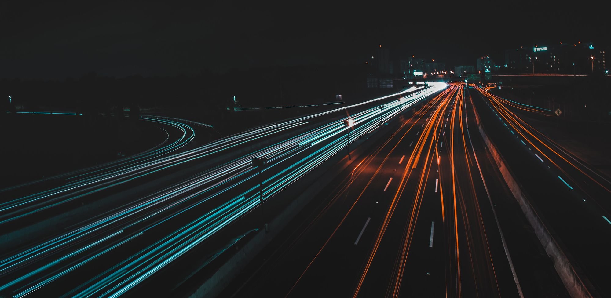 Moving cars on highway