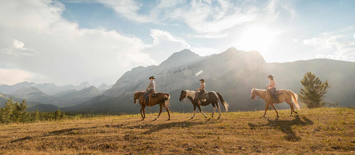 Horseback Riders on Mountain
