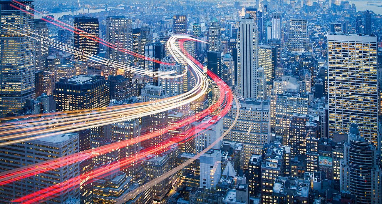 City scape at night
