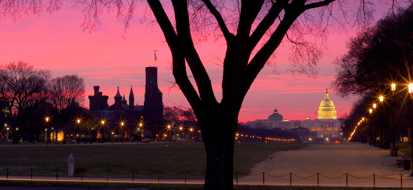 capital sunset pink sky